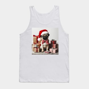 Christmas Pug Tank Top